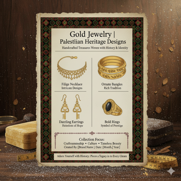 Gold Jewelry | Palestinian Heritage Designs