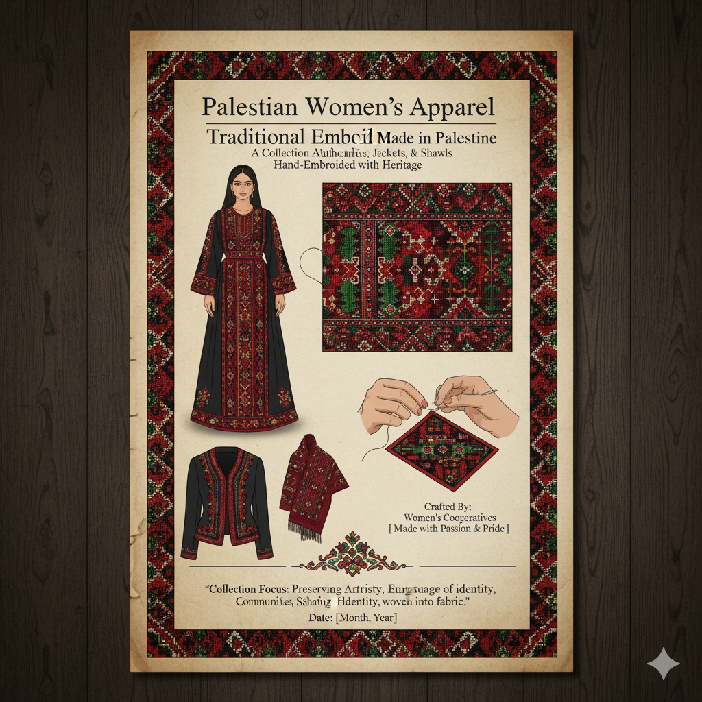 Palestinian Women’s Apparel | Traditional Embroidery Made in Palestine