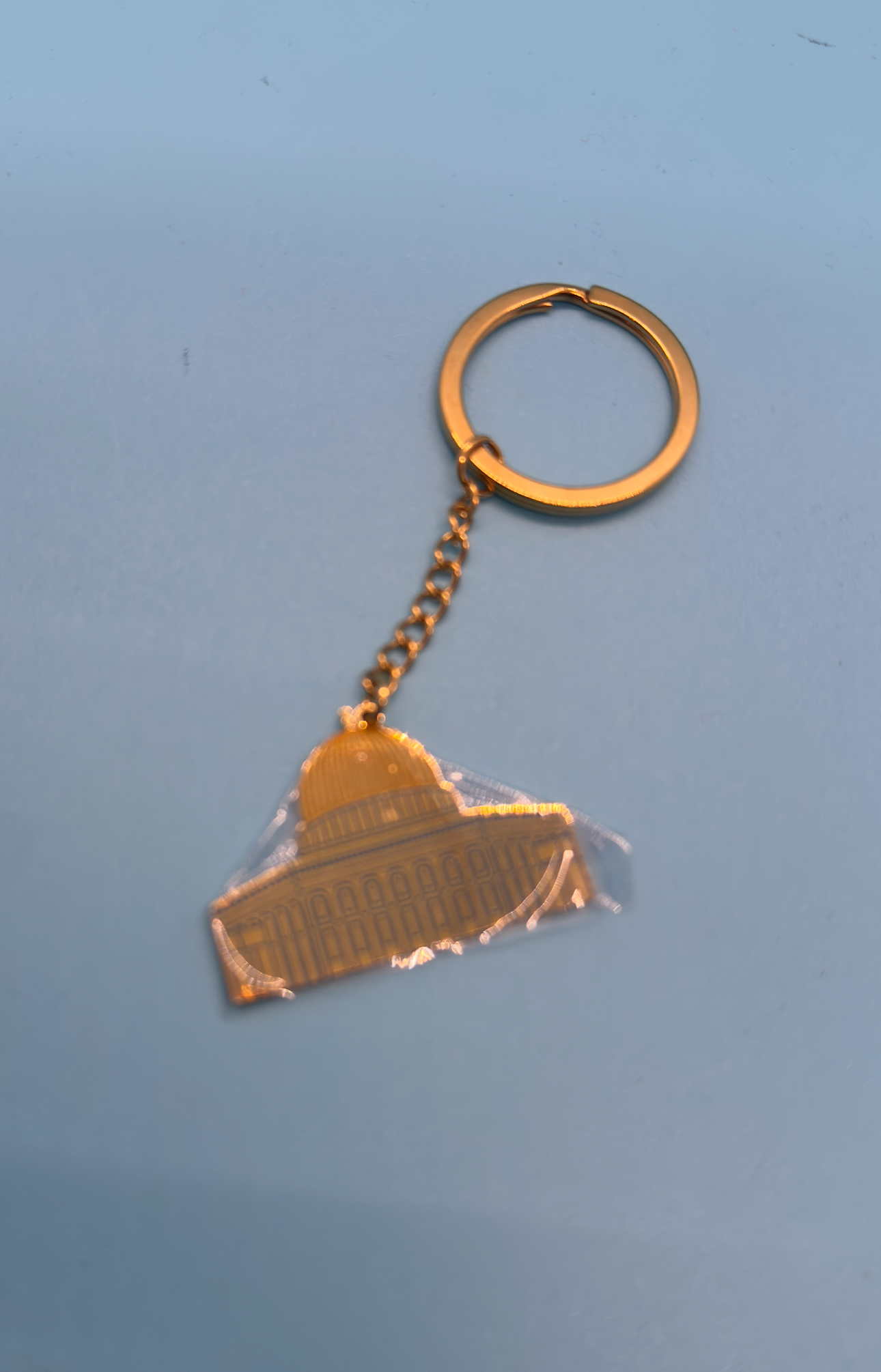 Dome of the Rock Metal Keychain