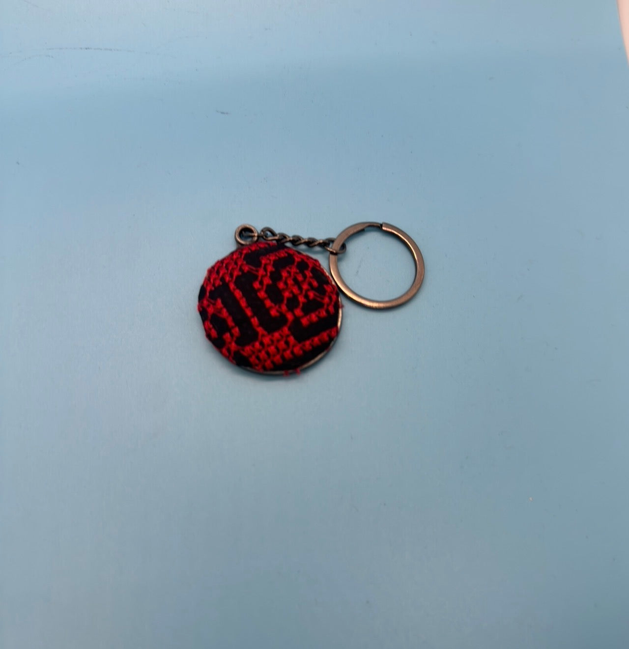 Tatreez Red Keychain