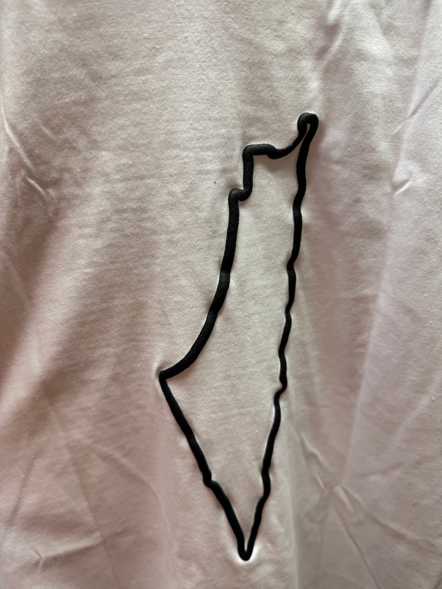 Palestine Embroidery/ Puff Print Shirt – Real Stitched Design – Handmade in Palestine