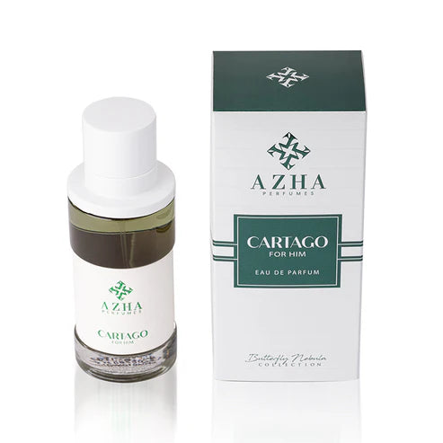 Azha Cartago Eau de Parfum 100ml for Men – Floral Leather Amber Cologne (Dubai Niche)