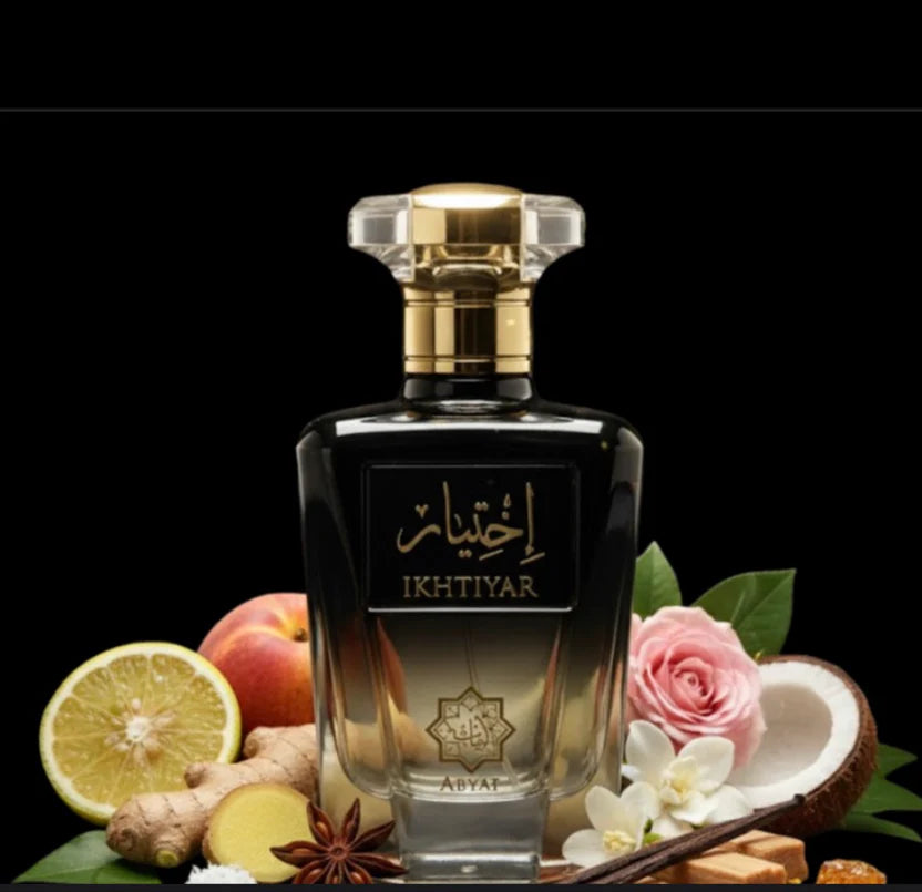 Abyat Ikhtiyar Eau de Parfum 90ml – Fruity Floral Musk Unisex Fragrance