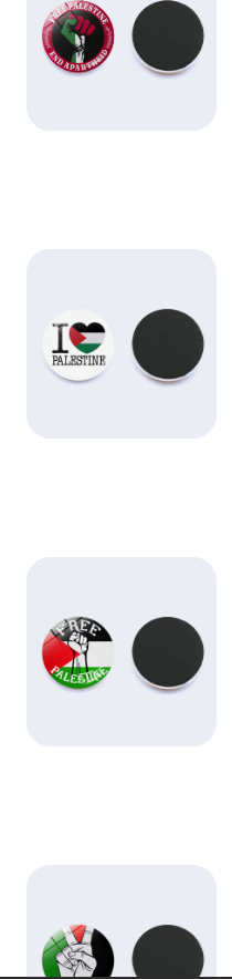 Palestine Magnet Button Set – Al Falastini™ 1"x1" Size