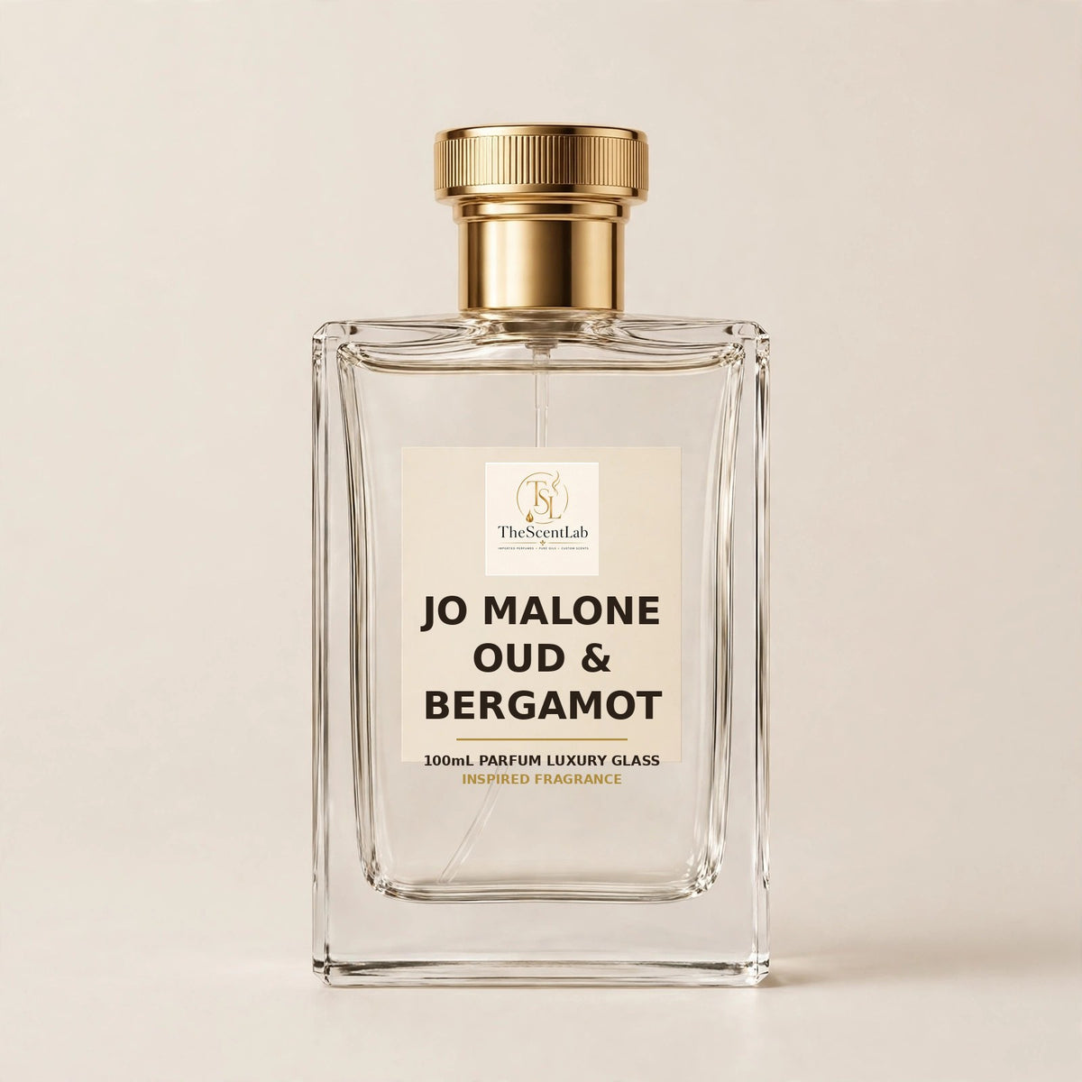 Jo Malone Oud & Bergamot (Type) – 100mL Parfum – Luxury Glass – The Scent Lab inspired fragrance