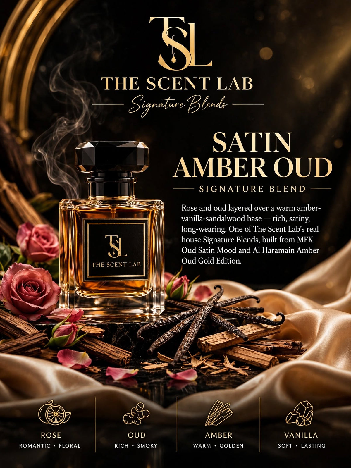 Satin Amber Oud — Signature Blend