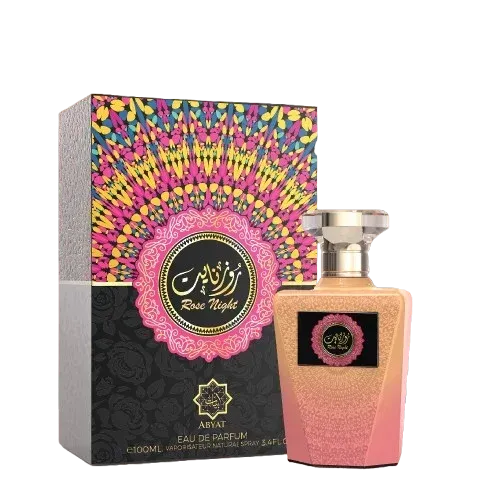 Abyat Rose Night Eau de Parfum 100ml – Sweet Rose Floral Amber Perfume