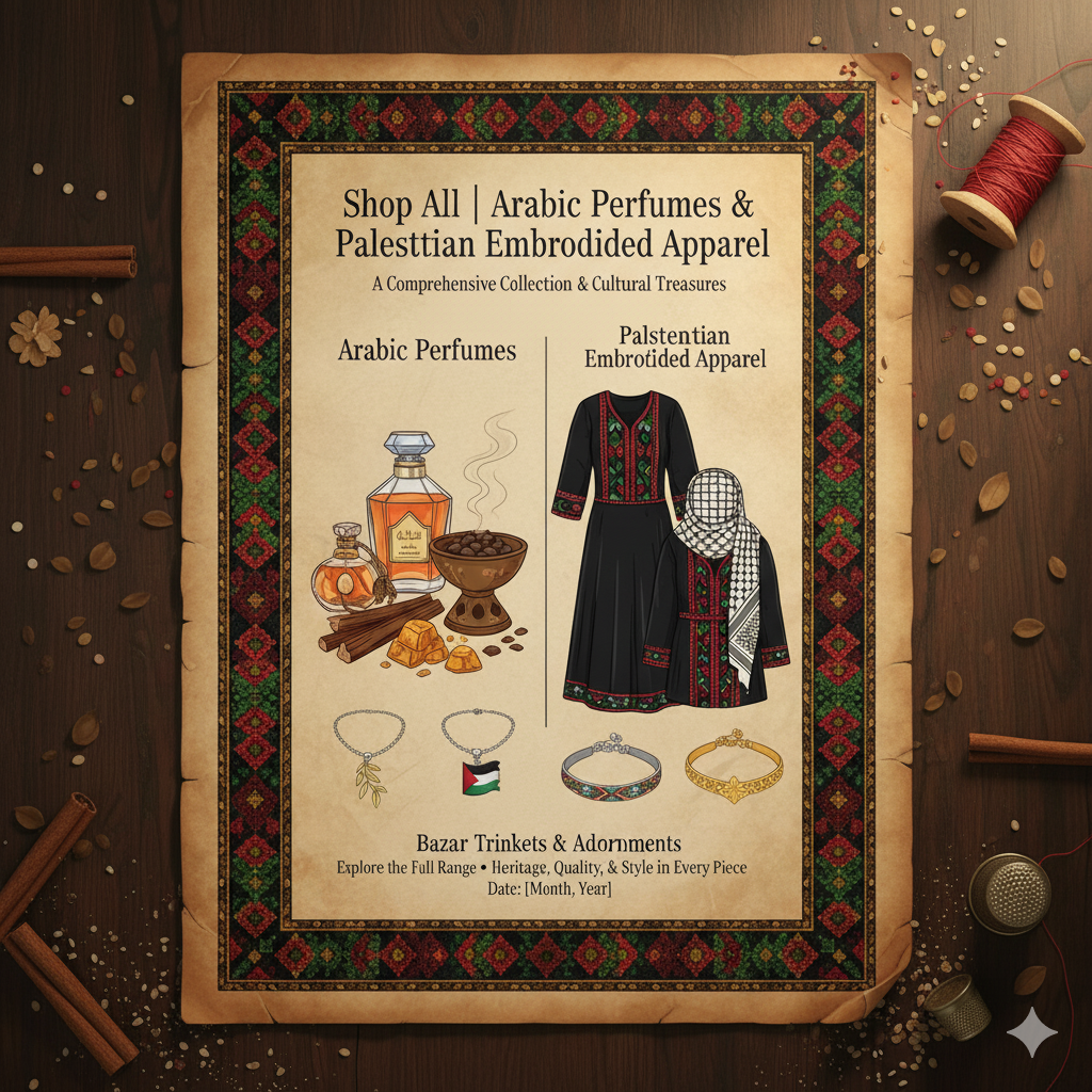 Amir Al Oud Bazaar | Arabic Perfumes from UAE & Palestinian Embroidered Apparel
