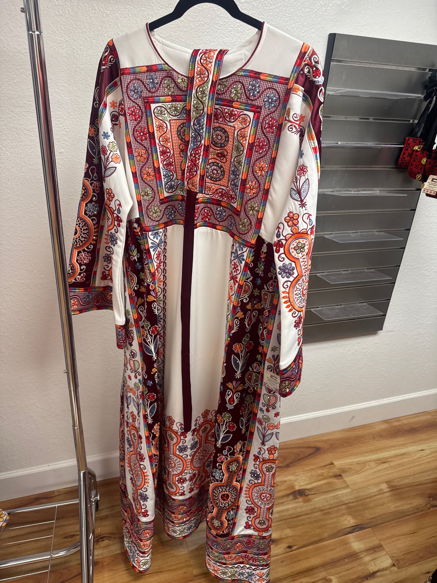 Authentic Palestinian Tatreez Thobe – Unique One-of-a-Kind Designs (Handmade in Palestine) 2- Piece with Belt