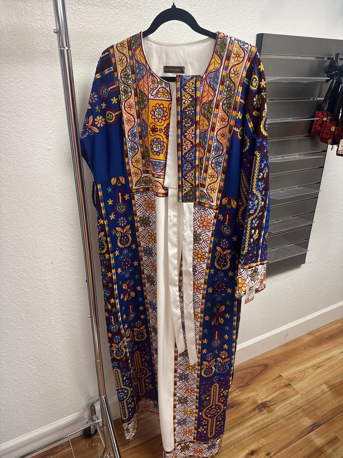 Authentic Palestinian Tatreez Thobe – Unique One-of-a-Kind Designs (Handmade in Palestine) 2- Piece with Belt