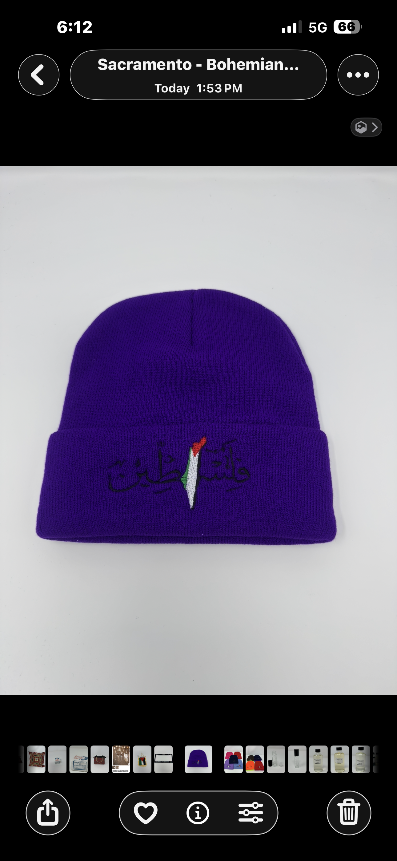 Palestinian embroidered beanies