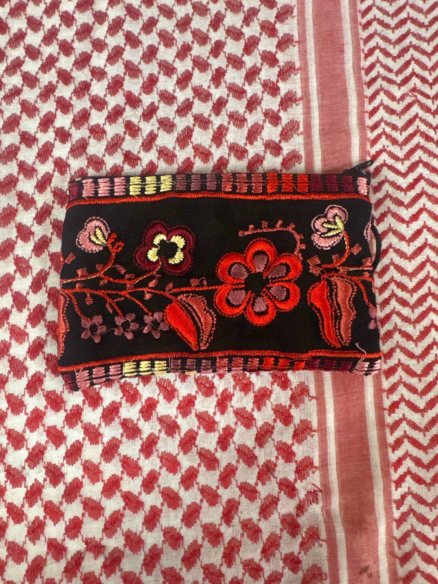 Mini Embroidered Purses (Single Zipper)
