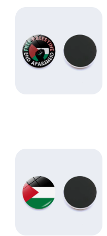 Palestine Magnet Button Set – Al Falastini™ 1"x1" Size