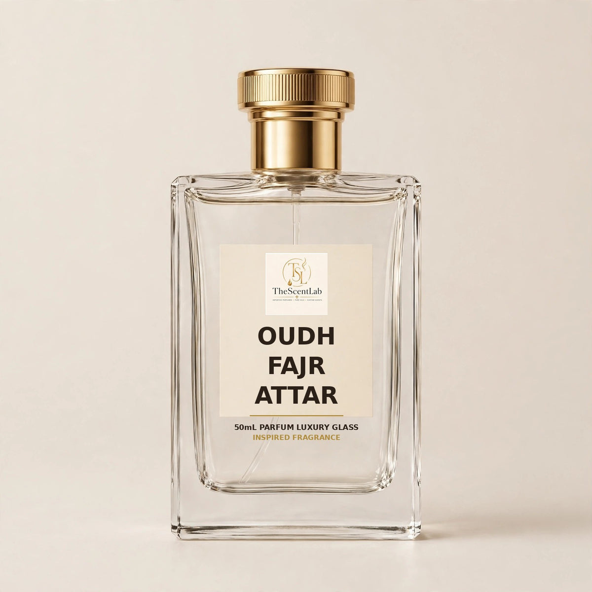 Oudh Fajr Attar (Type) – 50mL Parfum – Luxury Glass – The Scent Lab inspired fragrance