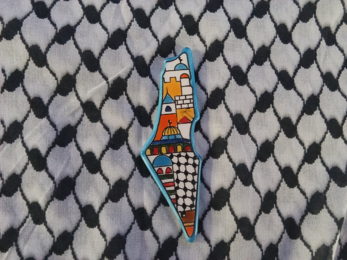 Ceramic clay-made Palestinian magnets