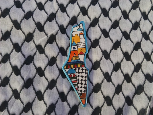 Ceramic clay-made Palestinian magnets