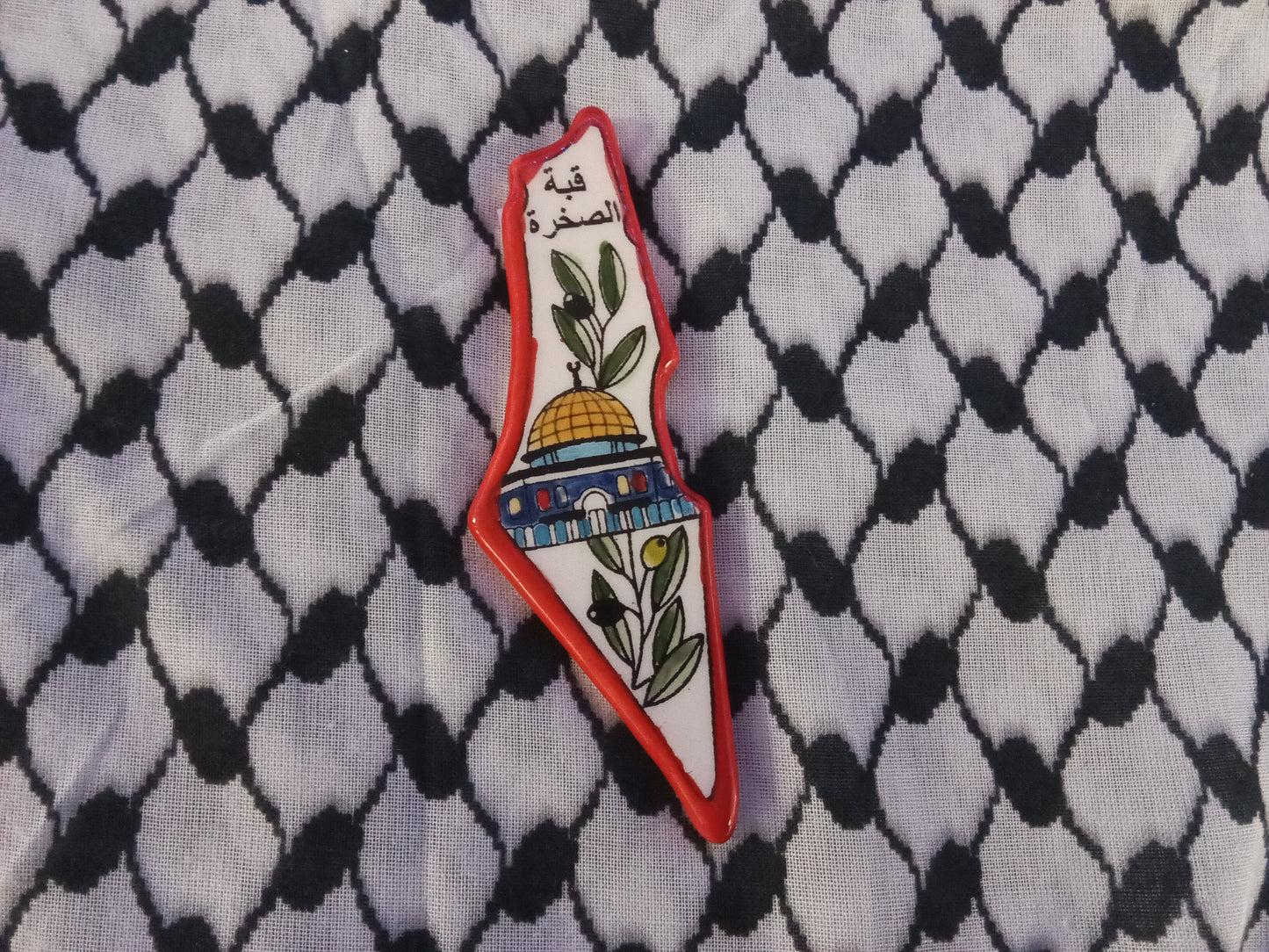 Ceramic clay-made Palestinian magnets